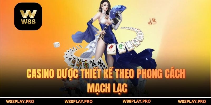 Casino được thiết kế theo phong cách mạch lạc