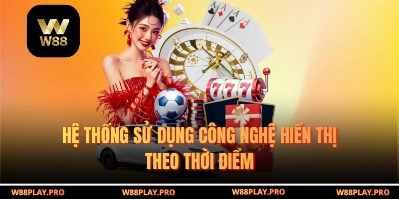 Hệ thống sử dụng công nghệ hiển thị theo thời điểm