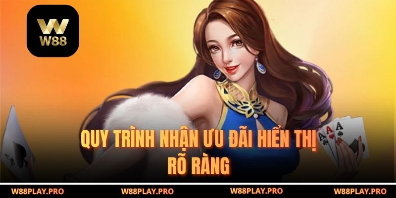 Quy trình nhận ưu đãi hiển thị rõ ràng