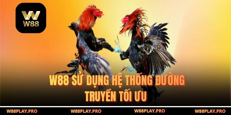 W88 sử dụng hệ thống đường truyền tối ưu 